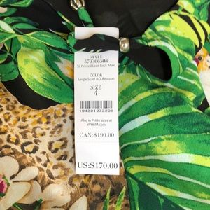 White House black market dress size 4 SL printed